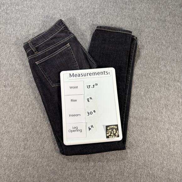 Eileen Fisher Jeans Womens 6 Black‎ Straight Leg Denim Portugal Classic Stretch - Picture 5 of 5